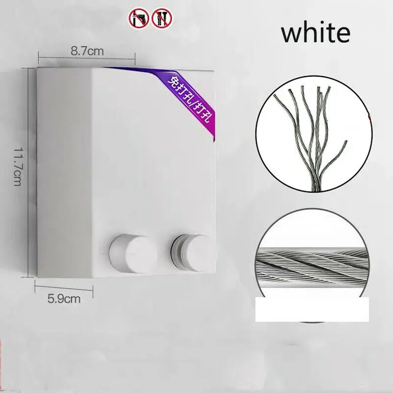 Портативная Выдвижная Веревка для белья дома и улицы сушилка вешалка из