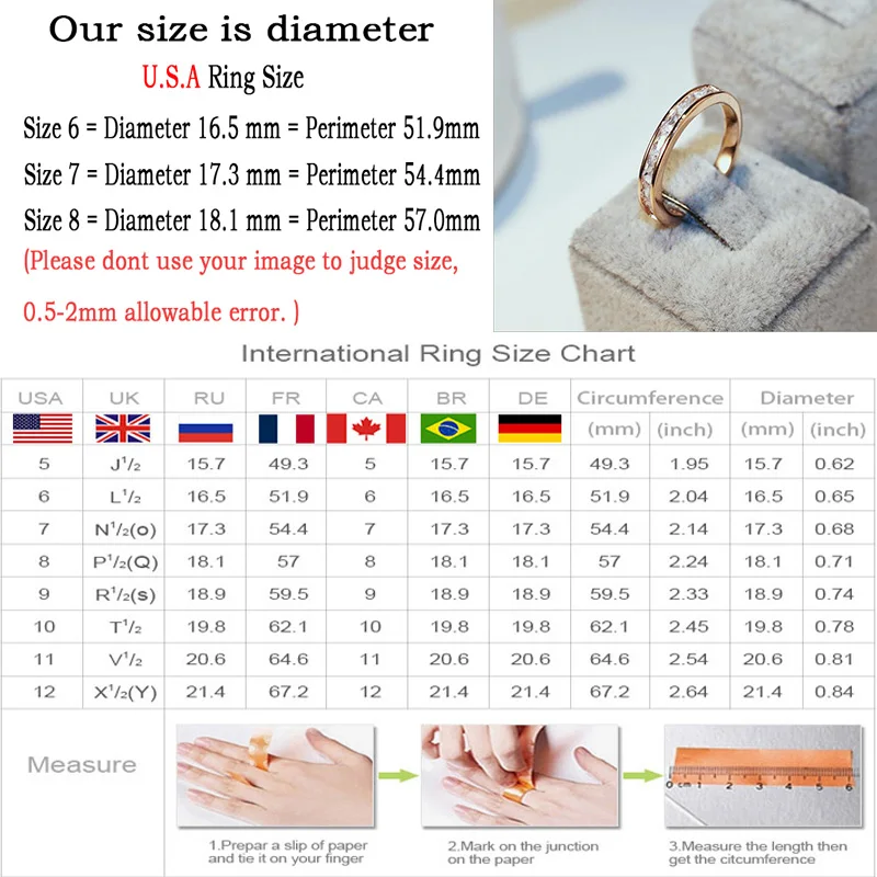 

Brand Women Fine Rings Zircon Crystal Rose Gold Metal Rings Rhinestone Alloy Wedding Party Female Fashion Jewelry