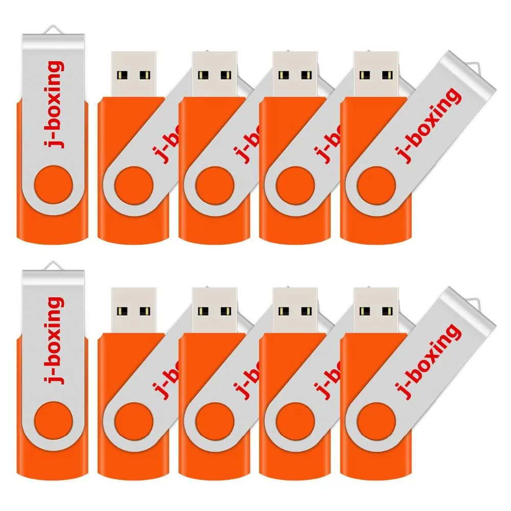 J-бокс 10 шт. 1 ГБ USB флеш-накопители металлическая вращающаяся карта памяти поворотный флеш-накопитель для хранения большого пальца компьютер ноутбук планшет многоцветный