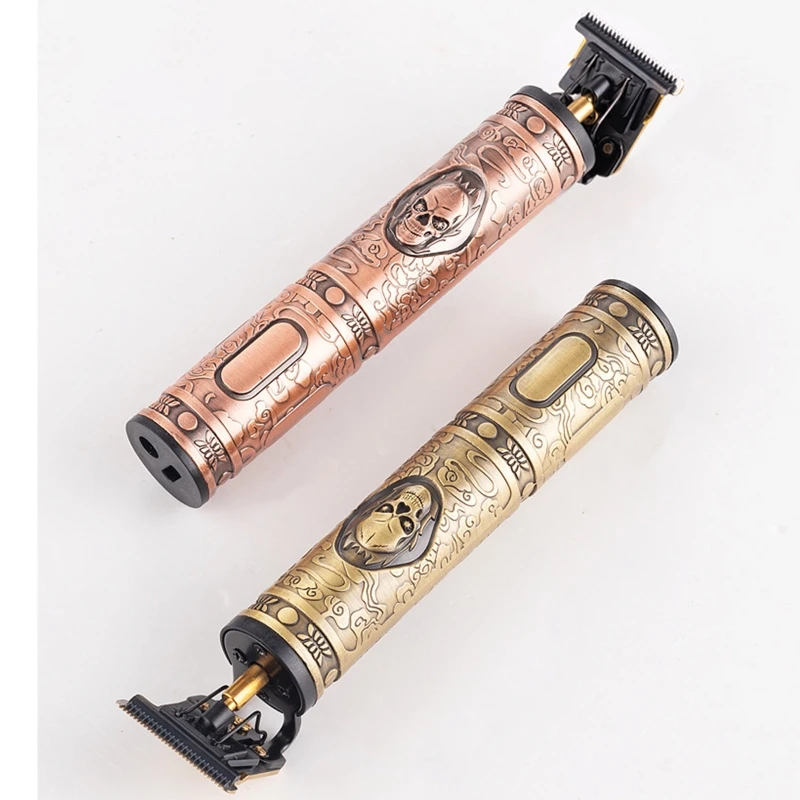 

Professional Electric Hair Clippers Men T-Blade Carving Metal Trimmer Barber Grooming Kit Rechargeable Haircut Machine