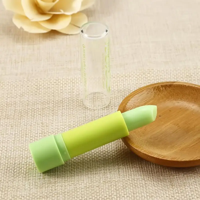 

Moisturizing Warm Color Changing Fruit Lip Balm Natural Lasting Gloss Anti-aging Lip Natural Aloe Vera Lipstick Comestics TSLM2
