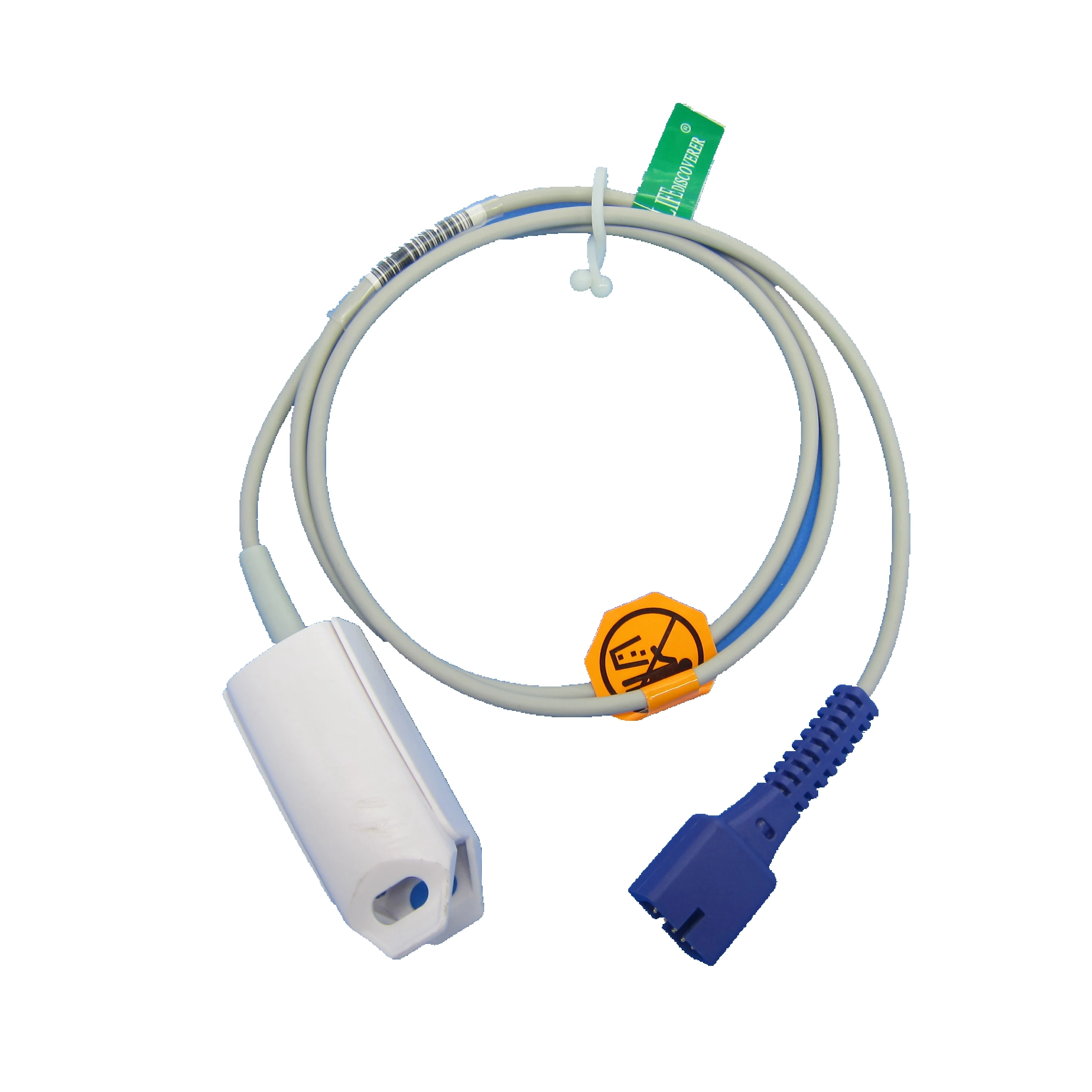 

Reusable SPO2 Sensor Long Cable 2.5M Adult Child Neonate Finger Clip For NELLCOR Oximax DB9
