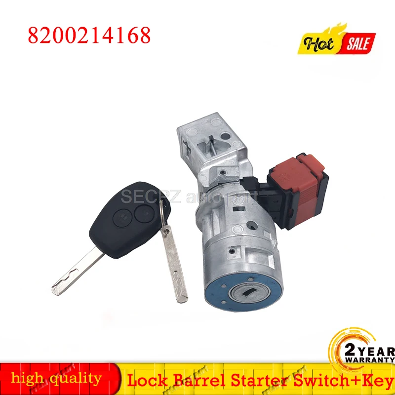 Замок зажигания ствол стартовый переключатель + ключ для Renault Vauxhall Fiat 2005 2012 7701208408