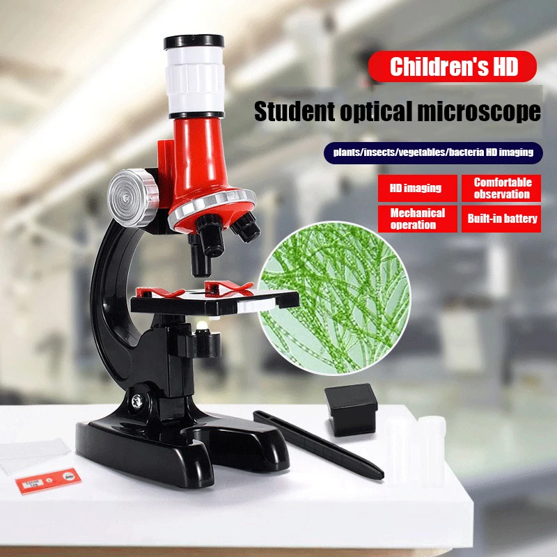 

Детские Биологические микроскопы, набор светодиодов 100x-400x-1200x, домашний школьный фотоскоп, подарок для детей