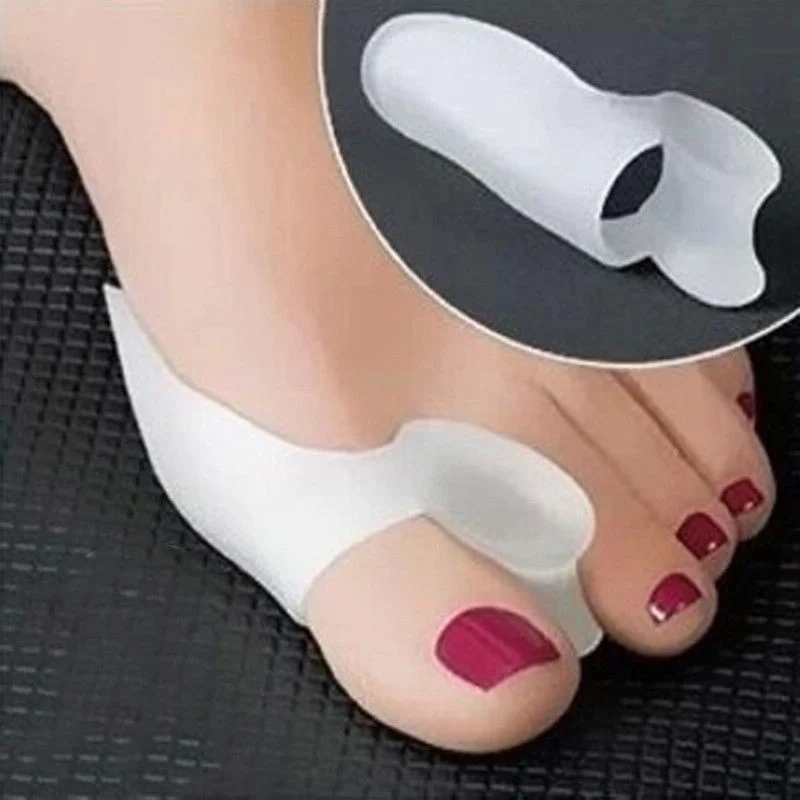 

2pcs Silicone Gel Bunion Protector Toe Straightener Separator Pad Correctors