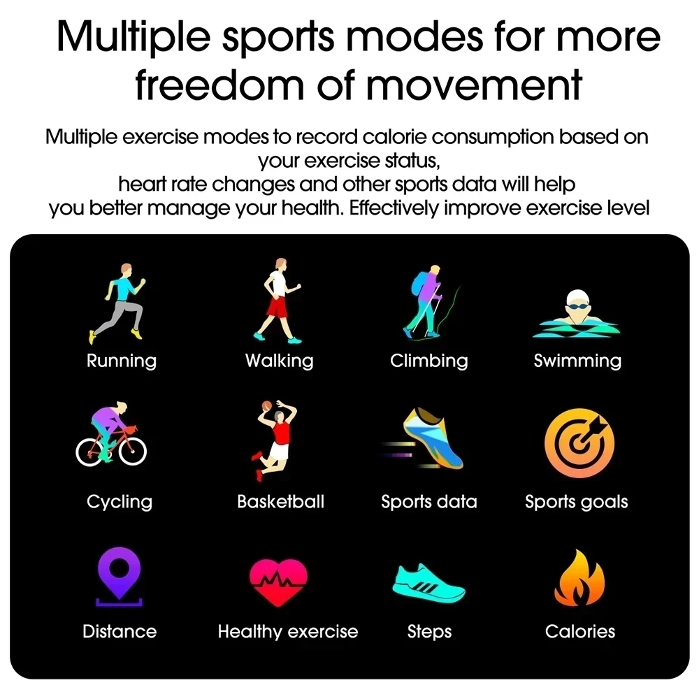 

New Sport Smart Watch Men Smartwatch Electronics Smart Clock For Android IOS Fitness Tracker Full Touch Bluetooth Smart-watches