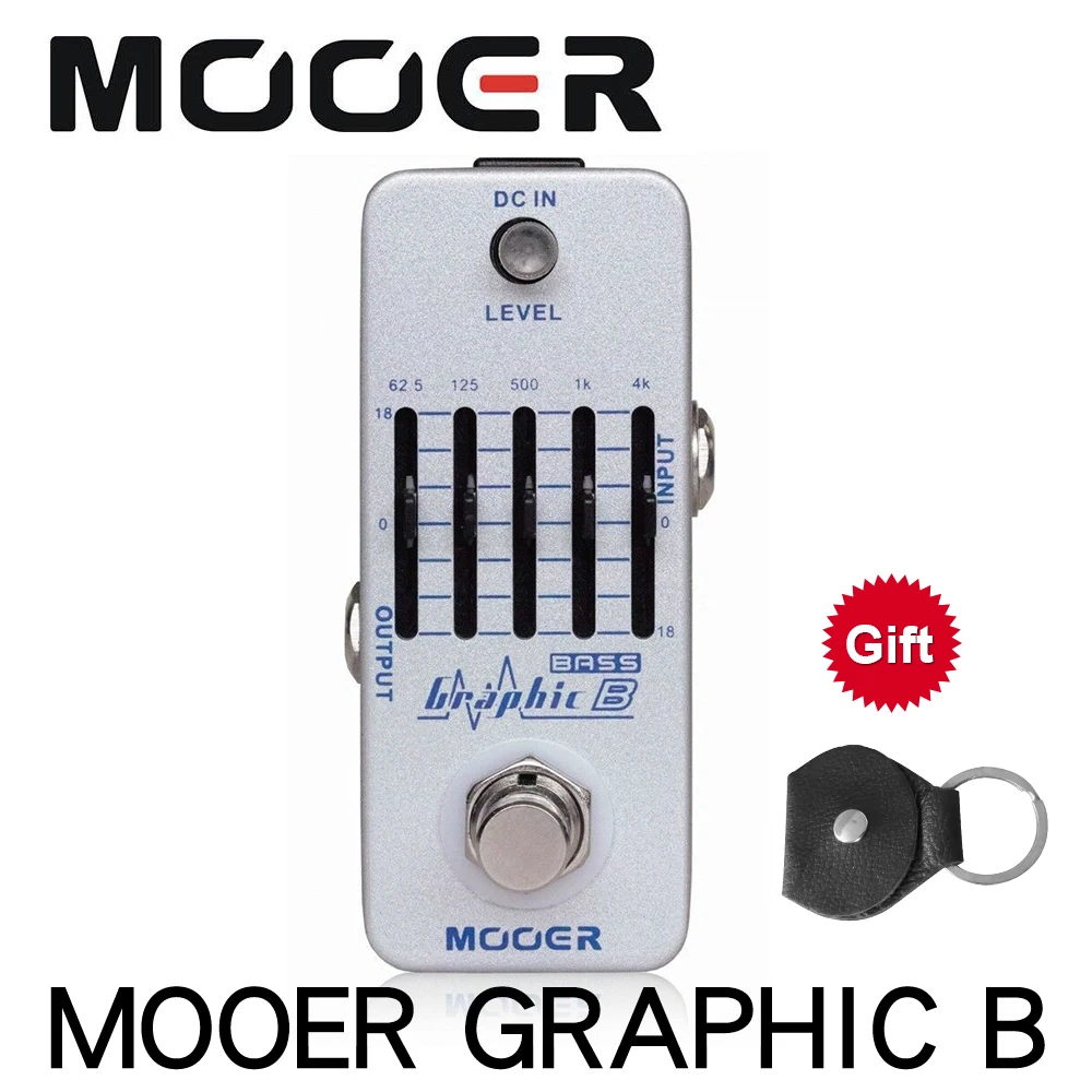 Mooer Graphic B -Band басовый эквалайзер педаль для задержки гитарного эффекта