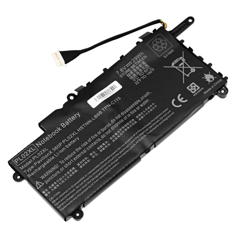 Apexway 7 6 V PL02XL Аккумулятор для ноутбука HP Pavilion 11 n x360 751681 421 HSTNN LB6B|Аккумуляторы