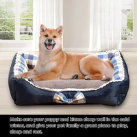 warm winter pet bed dog bed cat litter candy color fresh art bow pet litter dog kennel puppy large dog sofa cushion pet supplies