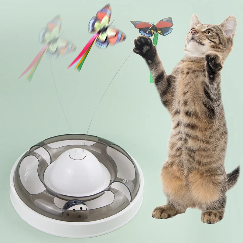 

Smart Interactive Cat Toy Rotating Mode Toy Cats Funny Pet Game Electronic Cat Toy Intelligence Trainning Toy For Pet Dog Cat
