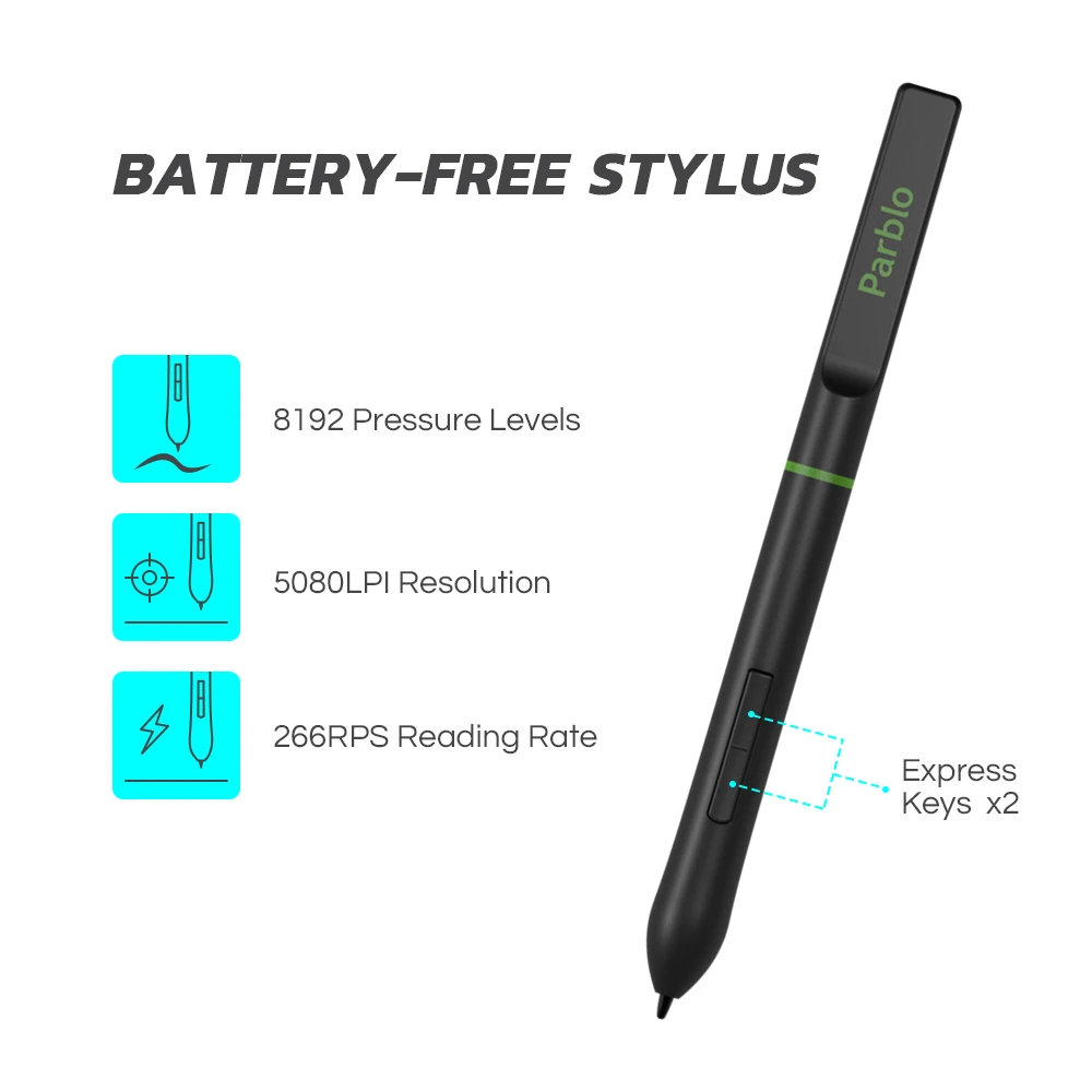 Parblo A640V2 7 4x5 5 дюймов Графика рисунок цифровой Планшеты цифровым пером tabletosu