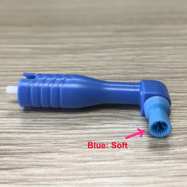 Blue 10 шт. полировка зубов одноразовые изогнутые Угловые полировальные чашки подходят для низкой скорости handpeice полировщик Зубов Стоматологический полировальный материал - Цвет: Blue