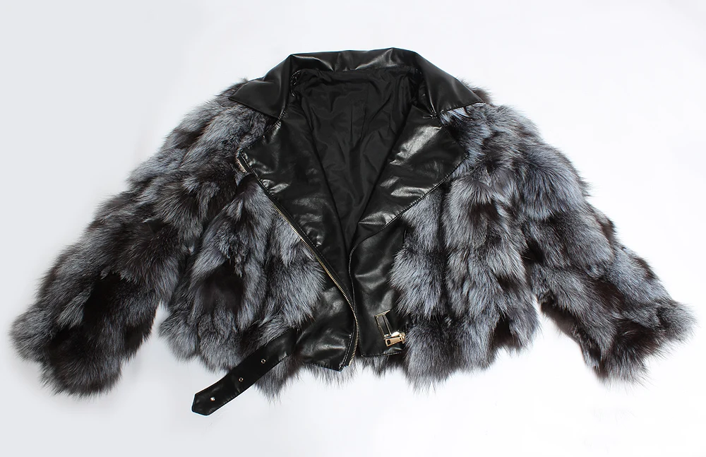 Роскошные российские женские шубы из натурального Меха чернобурки зимнее теплое