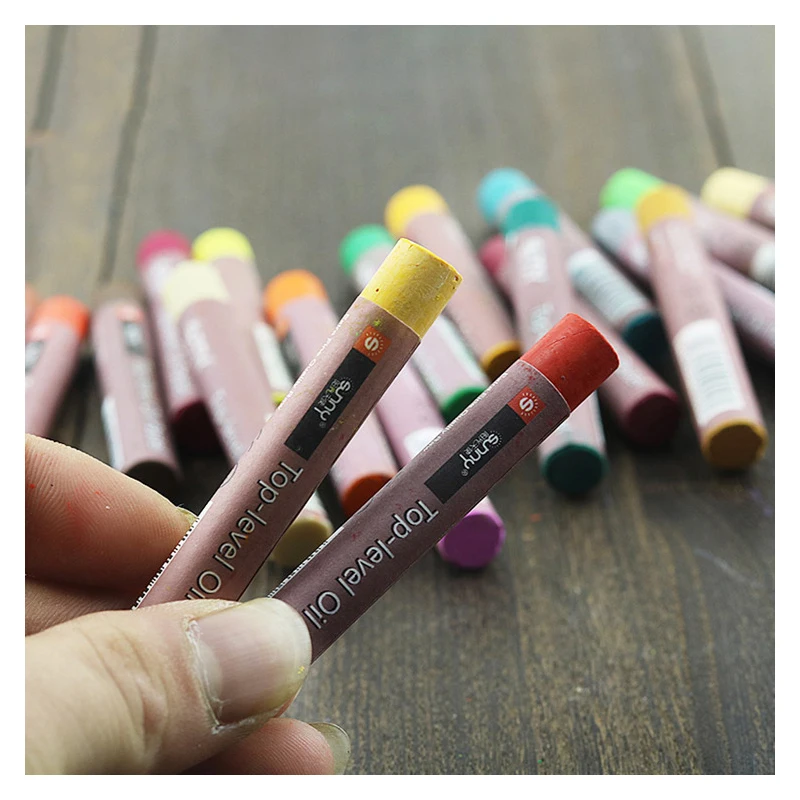 Круглая Пастельная кисть для рисования маслом 50 цветов/комплект |