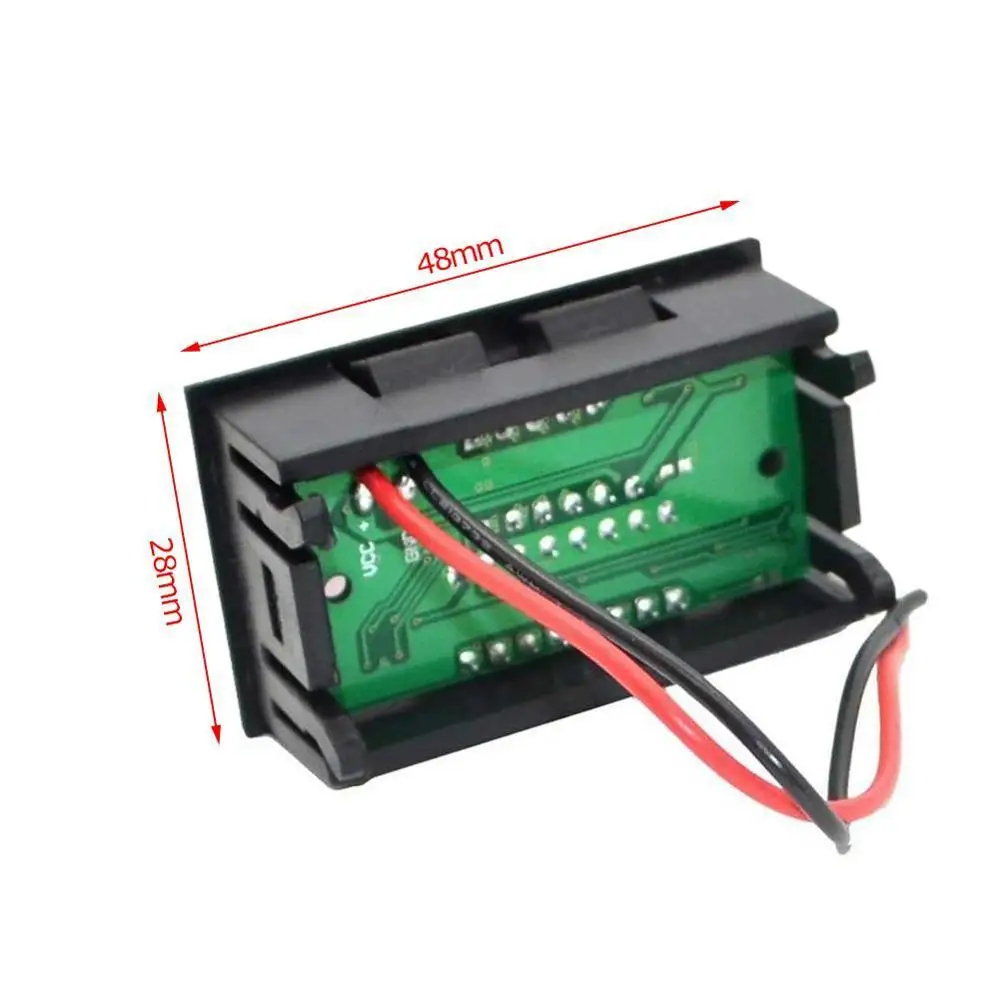 Цифровой вольтметр O8L6 светодиодный измеритель напряжения для автомобиля