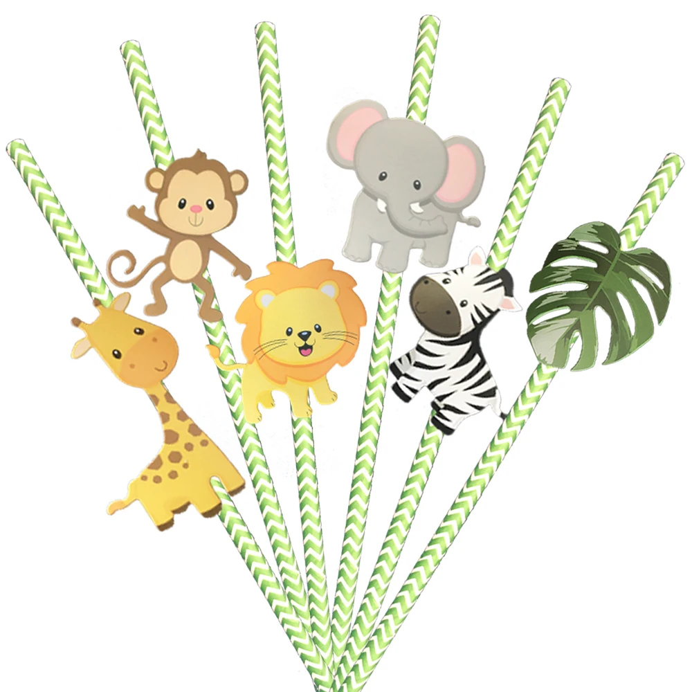 36 шт. украшения для дня рождения Детские Джунгли животных окружающей среды