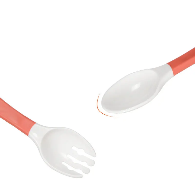 2 шт. Гибкая бутылочка для кормления ребенка набор ложка и вилка детей ясельного