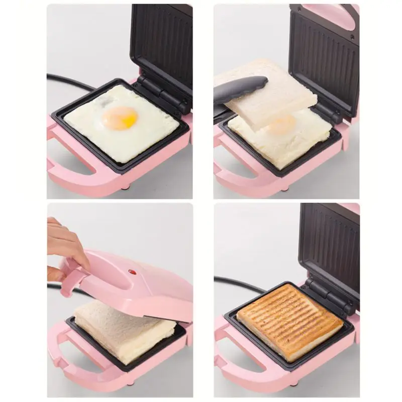 

MOLF портативная электрическая двойная сэндвич-машина для вафель, антипригарная многофункциональная машина для тостов, хлеба, завтрака 220 В