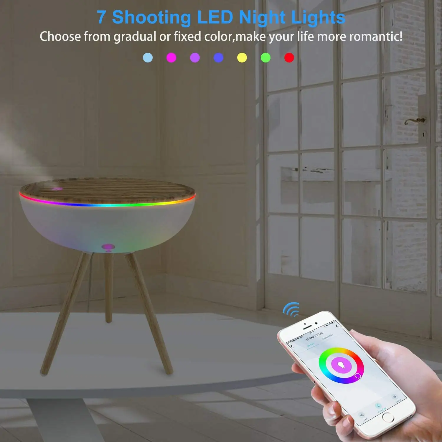 GX·Diffuser WiFi умный диффузор эфирного масла 2л Alexa Ароматерапия Увлажнитель