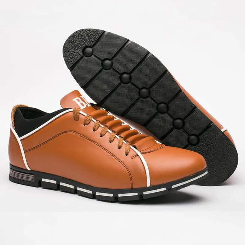 Мужские повседневные кожаные туфли размеры 38-48 | Обувь