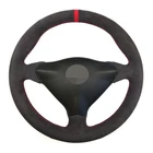 Чехол рулевого колеса автомобиля DIY Нескользящая черная замша из натуральной кожи для Porsche 911 986 996 Carrera Boxster S 1998-2004
