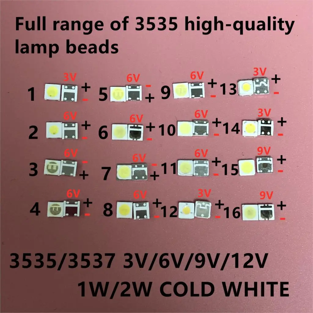 50 100 шт. для LG UNI LUMENS SAMSUNG LED совершенно новый и оригинальный 1 Вт 3 в 2 6 9 12 В 3535