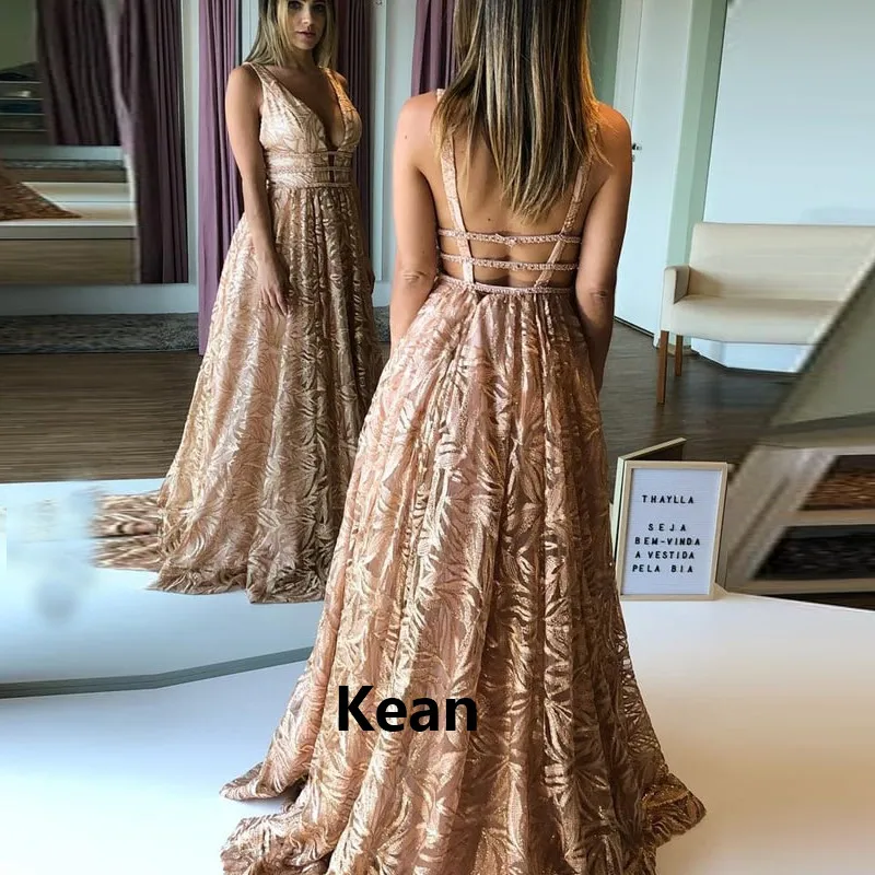 

Sequin Lace Evening Dress Backless Belt Special Occasion robe soiree Islamic Dubai Kaftan Saudi Arabic Evening Gown Prom