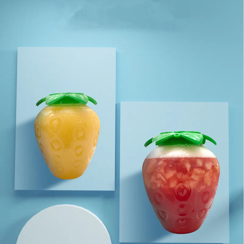 

10 шт. сетчатая красная клубника молочный коктейль креативная 500 мл прозрачная пластиковая бутылка для домашних животных холодные напитки с...