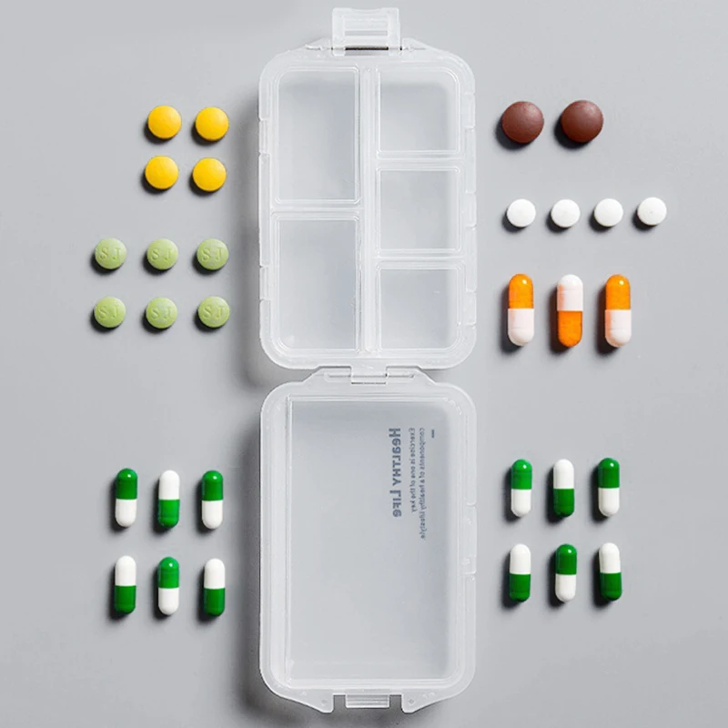 Обновленная медицинская коробка с 6 сетками чехол для хранения таблеток