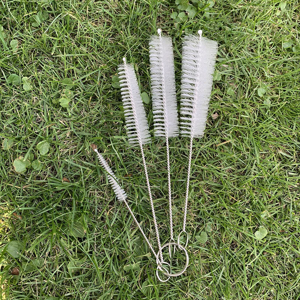 4 шт./компл. Нержавеющая сталь Нейлоновая Щетка для кальяна и табака курительная