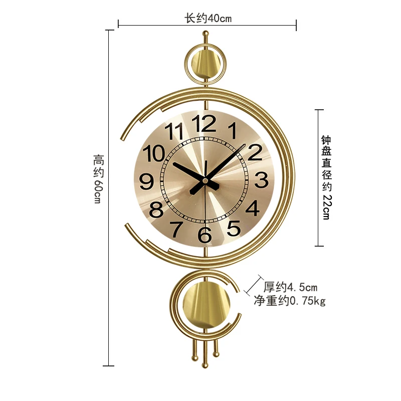 

Modern Design Art Wall Clock Fashion Silent Nordic Living Room Wall Clock Luxury Decorations Horloge Murale Home Decor BC50GZ
