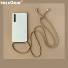 Прозрачные чехлы с веревкой через плечо для iPhone X, XR, XS, Max, 8, 7, 6 S, 6 S, Plus, ожерелье, шнур, висячий плечевой ремень, чехол для телефона