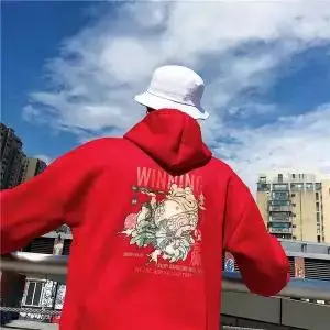 6 5XL модная толстовка с капюшоном в стиле Харадзюку, мужская повседневная черная толстовка в стиле хип-хоп с японским принтом, уличная одежда, верхняя одежда, зимнее пальто с капюшоном - Цвет: 6