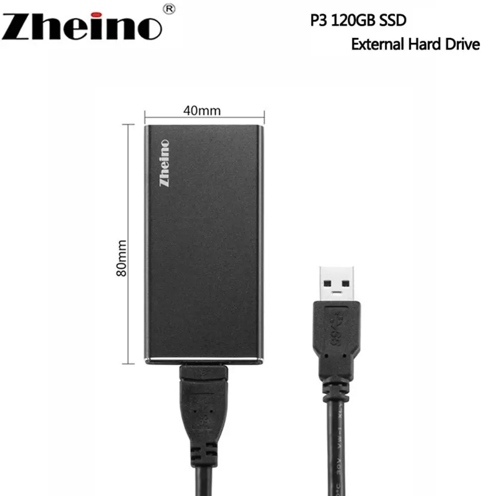 Zheino переносной SSD USB 3 0 120 ГБ 240 480 128 256 512 Гб внешний жесткий диск Алюминиевый чехол