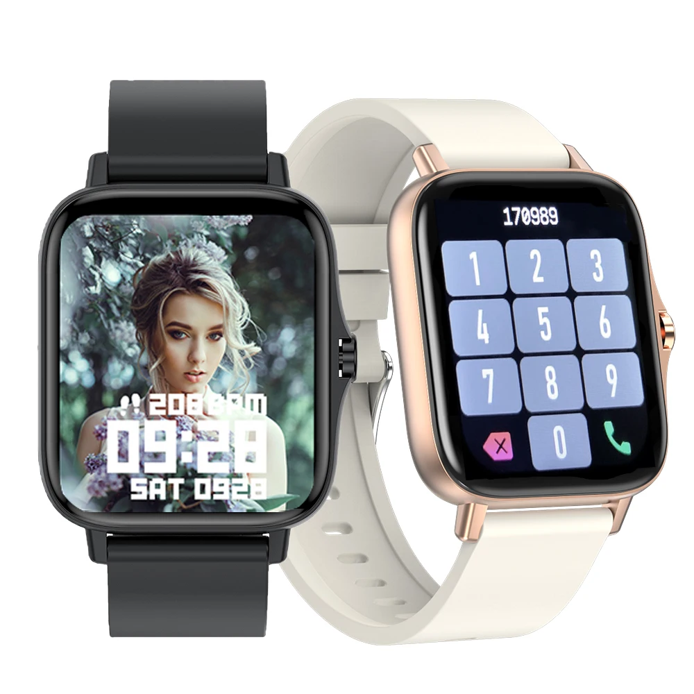 Reloj inteligente T42 para hombre y mujer, accesorio de pulsera deportivo con llamadas, Bluetooth, control del ritmo cardíaco y de la presión sanguínea, compatible con Android e IOS, 2021