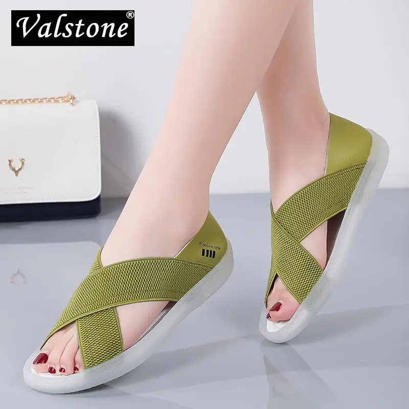 Женские сандалии Valstone Уличная Повседневная обувь на плоской подошве стильная