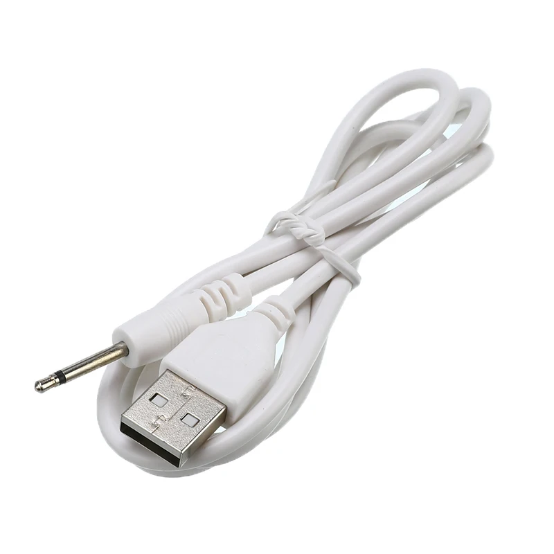 1m USB 2.0 To DC 2.5mm Elbow 2A Charging Line 2.5 USB USB2.5 Mono Audio Line USB Jack Plug Aux DC 2.5mm Audio Cable 17.4mm Pin