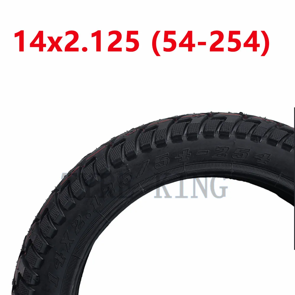 Hohe Qualität Elektrische Fahrzeug Reifen 14x 2,125 (54-254) innenrohr Außen Reifen für Elektrische Motorrad Dreiräder Rad Reifen Teile