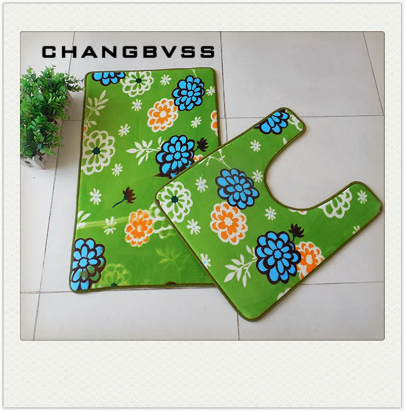 2 шт./компл. напольные коврики для ванной коврик ног в гостиную ковер с принтом