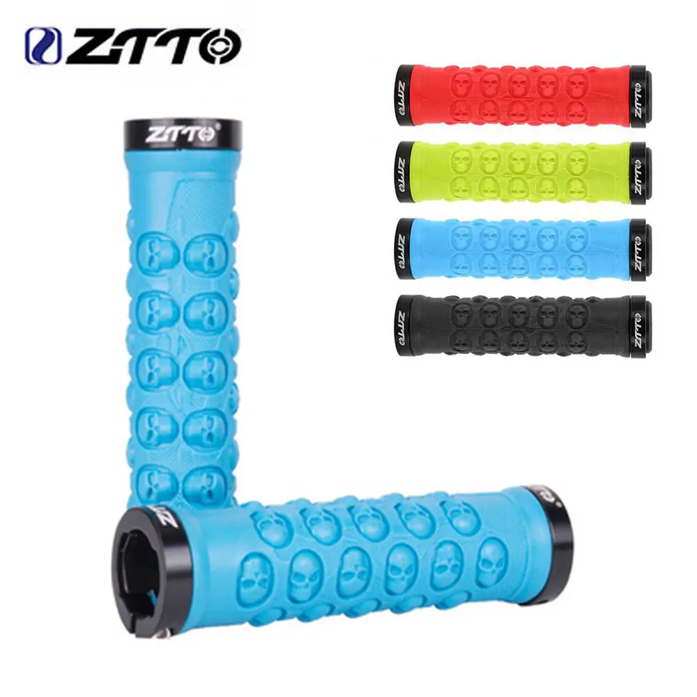 

ZTTO Mountain Bike Handle Lockable Aluminum Clamp Grip Lock Soft Anti-Slip TPR Rubber Bicycle Shock-Proof Handle Bike Equipment