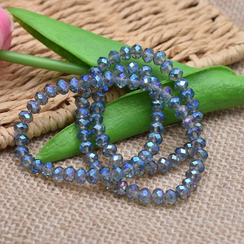 Yanqi 6 мм 95 шт./лот цветные хрустальные бусины круглые Австрийские граненые