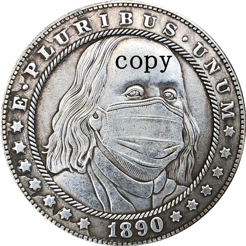 Хобо никель 1890-CC США Монета Моргана доллар копия Тип 237 | Дом и сад