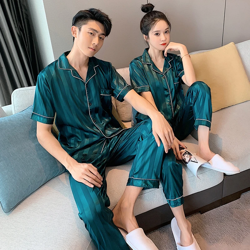 Ночная рубашка размера плюс для мужчин и женщин сексуальная пижама летняя Пижама