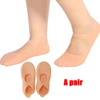 1 pair silicone foot chapped care tool moisturizing gel heel socks cracked skin care protector pedicure health massager