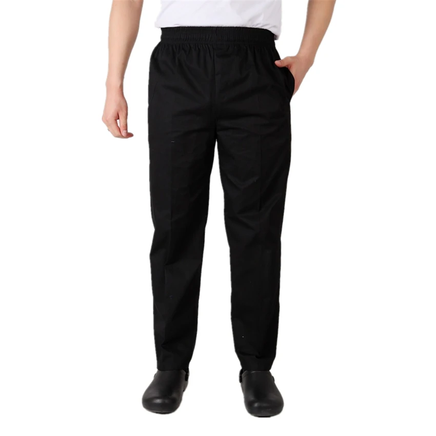 Мужская форма шеф повара свободные кухонные брюки полосатые клетчатые длинные