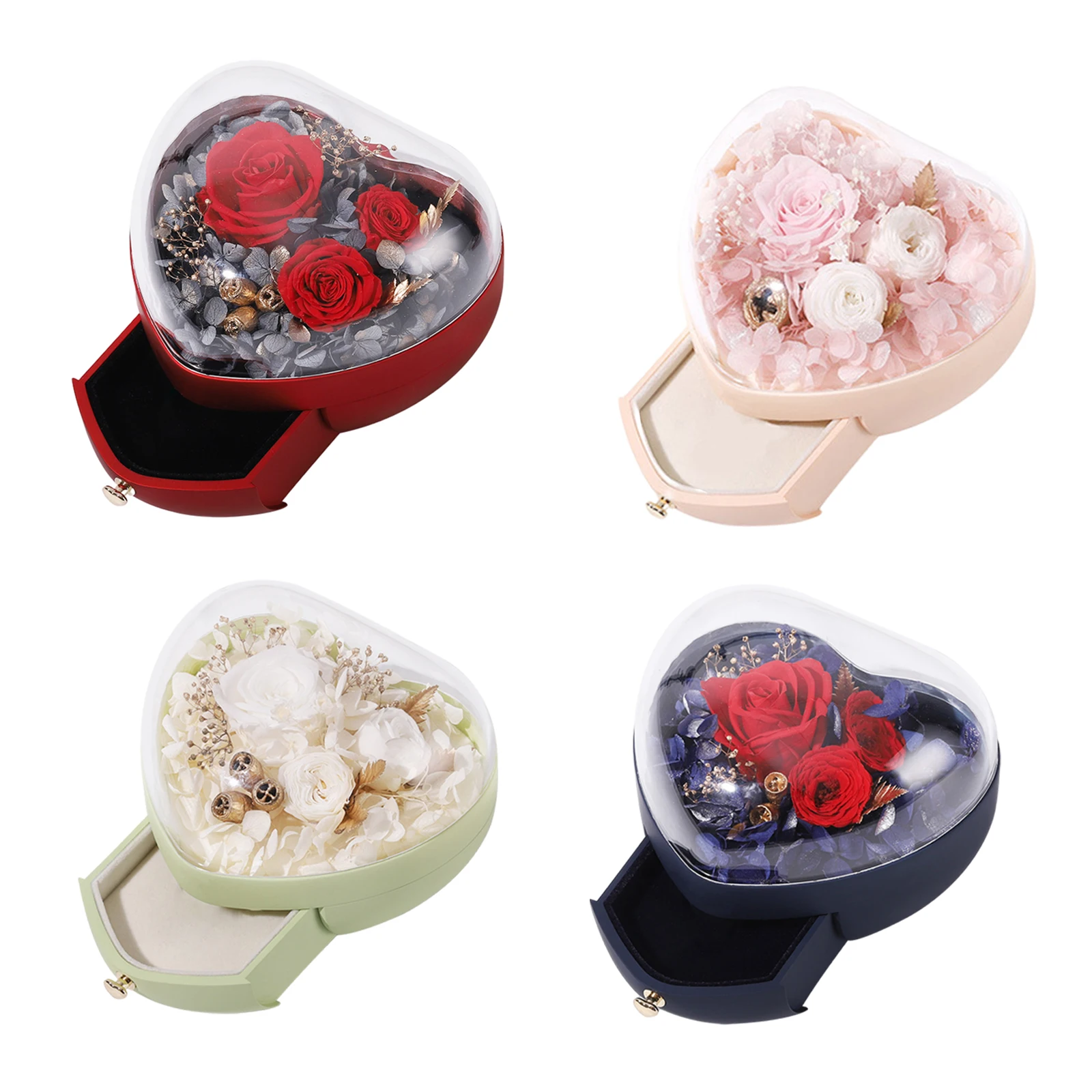 

Подарочная упаковочная коробка на День святого Валентина, Подарочная Свадебная коробка в форме сердца на День святого Валентина, упаковочн...