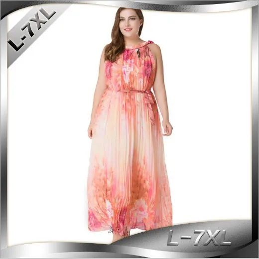 Новое летнее платье 2020 винтажное без рукавов с принтом Макси длинное шифоновое