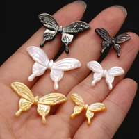 natural shell pendant butterfly shape 20x13 20x30mm diy for jewelry making necklaces accessories gift for women