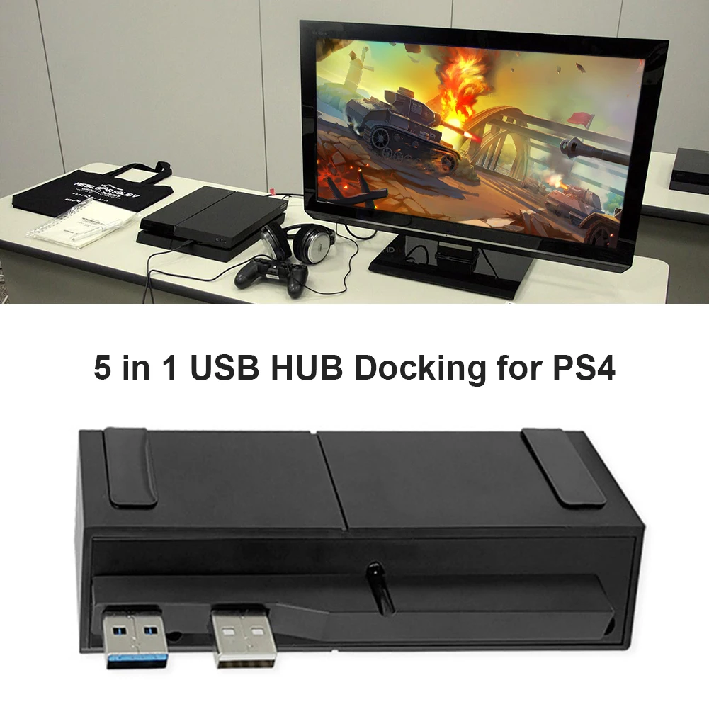 5 в 1 usb хаб док станция для Sony Playstation 4 PS4 консоль взаимный обмен данными между