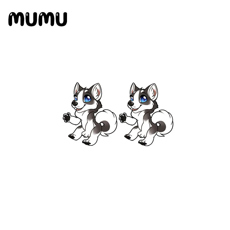 Новинка 2020 серьги-гвоздики с хаски акриловые серьги милой собачкой ювелирные